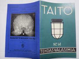 Taito Oy Tehdasvalaisimia (luettelo nr 14) 1936 - PH-Valaistuskalusteita 1929, kääntökirja jossa 2 teosta -näköispainos