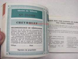 Chevrolet 1964 User´s guide + Owner protection plan -alkuperäinen käyttöohjekirja