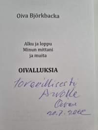 Oivalluksia (signeerattu, tekijän omiste)