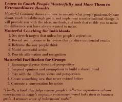 Masterful Coaching.  ( johtajuus valmennusasiantuntija, alansa klassikko )