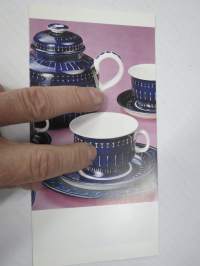 Arabia Valencia design Ulla Procopé -myyntiesite malli- ja mittatietoineen