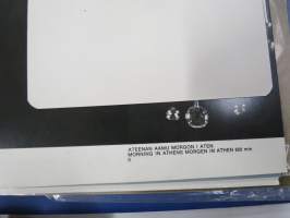 Arabia Wärtsilä -tuoteluettelo mm. emaliset kahvipannut, astiat, käyttö- ja taidelasiesineet suunnittelija, -malli- ja mittatietoineen, 1970-luvun alku