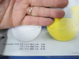 Arabia Wärtsilä -tuoteluettelo mm. emaliset kahvipannut, astiat, käyttö- ja taidelasiesineet suunnittelija, -malli- ja mittatietoineen, 1970-luvun alku