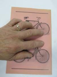 Bröder Mattsson Jakobstad Parti-prislista å velocipeder och velocipeddelar 1936