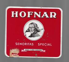 Hofnar Senoritas special- sikarilaatikko peltiä , koko 11x12x2 cm