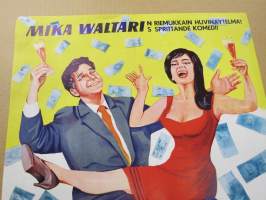 Miljoonavaillinki -elokuvajuliste, käsikirjoitus Mika Waltari, ohjaus Toivo Särkkä, osissa Helge Herala, Ansa Ikonen, Liana Kaarina, Jussi Jurkka, Pirkko Mannola