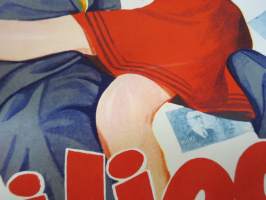 Miljoonavaillinki -elokuvajuliste, käsikirjoitus Mika Waltari, ohjaus Toivo Särkkä, osissa Helge Herala, Ansa Ikonen, Liana Kaarina, Jussi Jurkka, Pirkko Mannola