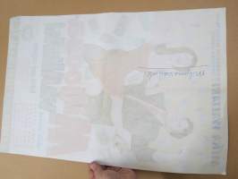 Miljoonavaillinki -elokuvajuliste, käsikirjoitus Mika Waltari, ohjaus Toivo Särkkä, osissa Helge Herala, Ansa Ikonen, Liana Kaarina, Jussi Jurkka, Pirkko Mannola