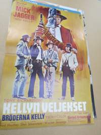 Kellyn veljekset - "Ned Kelly -elokuvajuliste, pääosassa Mick Jagger