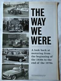 The way we a look back at motoring from the beginning of hte 1930s to the end of the 1970s