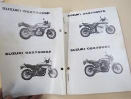 Suzuki GSX750ES (GR72A), GSX750ESD / GSX750ESE / GSX750EFE / GSX750EE parts catalogue -varaosaluettelo