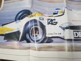 Williams Honda Formula 1 kausi 1984 ajajina Keijo Rosberg ja J. Laffite - Vauhdin Maailma juliste