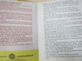 Skolelevens Buss-Spel - Mennään Bussilla - Linja-Autoliitto / Matkahuolto lautapeli, ruotsinkielinen