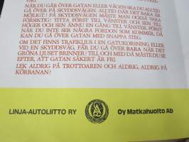 Skolelevens Buss-Spel - Mennään Bussilla - Linja-Autoliitto / Matkahuolto lautapeli, ruotsinkielinen