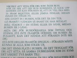 Skolelevens Buss-Spel - Mennään Bussilla - Linja-Autoliitto / Matkahuolto lautapeli, ruotsinkielinen