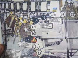 Koululaisen linja-autopeli - Mennään Bussilla - Linja-Autoliitto / Matkahuolto lautapeli