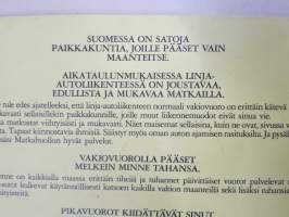 Koululaisen linja-autopeli - Mennään Bussilla - Linja-Autoliitto / Matkahuolto lautapeli