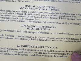 Koululaisen linja-autopeli - Mennään Bussilla - Linja-Autoliitto / Matkahuolto lautapeli