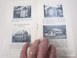 Laukkosken Majat - A. Itälä, Hinthaara, Pornainen, Hinnasto 1928