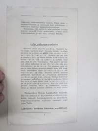 Laukkosken Majat - A. Itälä, Hinthaara, Pornainen, Hinnasto 1928