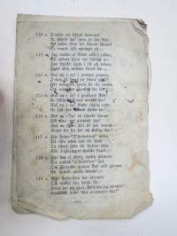 Minnessång om Ångfartyget "Österbottens" hemska brand, utanför Räfsö redd den 20 Augusti 1874 -arkkiveisu, höyrylaiva Österbottenin tuhoisa palo Reposaaren redillä