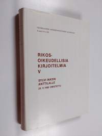 Rikosoikeudellisia kirjoitelmia 5