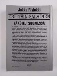 Erittäin salainen : vakoilu Suomessa