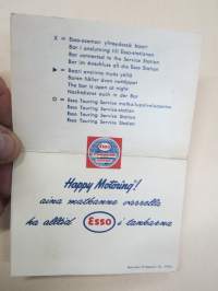 Esso yöpalvelu (asemat kesän aikana) -luettelo, monikielinen