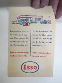 Esso Oy Kaartinmaneesin Autohalli Ab, 21.3.1958 -huoltoasemakuitti