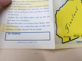 Ruka - Kuusamo Nord-Ostland - Rukatunturi, Hotel Rukahovi / Motel Ukkoherra -matkailuesite 1970