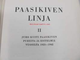 Paasikiven linja II - Juho Kusti Paasikiven puheita ja esitelmiä vuosilta 1923-1942