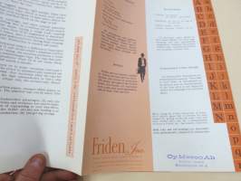 Friiden Justowriter -myyntiesite, kirjoituskone / reikänauhataltiointi / kopiointikone