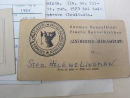 Suomen Kennel-Klubi - Koiranäyttely 1927, 2 kpl kokoaikalippuja ym. erä