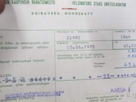 Suomen Kennel-Klubi - Koiranäyttely 1927, 2 kpl kokoaikalippuja ym. erä