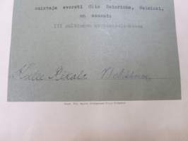 Suomen Kennel-Liitto - Kansainvälinen valionäyttely Helsinki 1948- Suomen ajokoiranarttu Narun-Vira SKL 15817/XI, om. eversti Olle Heinrichs, III Palk. -kunniakirja