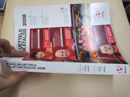 Helsinki (Helsingin seutu) 2008 Puhelinluettelo Fonecta - yksityisnumerot ja keltaiset sivut (2 eri nidettä) Telefonkatalog för Helsingforsregionen