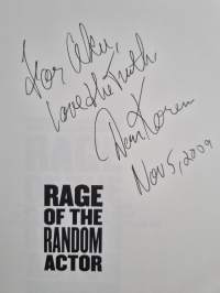 Rage of the Random Actor - Disarming Catastrophic Acts and Restoring Lives (signeerattu, tekijän omiste)