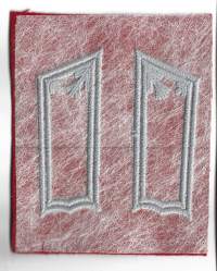 Ilmatorjunta eversti - kauluslaatat  leikkaamaton pari pari arvomerkit