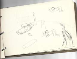 Luonnosvihko sota-ajalta sign B.T.