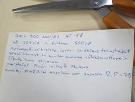 Buick 700 Limited autonäyttelyssä FHRA American Car Show 1979 - amerikkalaisten autojen harrastuksen alkuaikoja Suomessa -valokuva