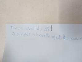 Autonäyttely, Turku 1982, Chevrolet Chevelle Malibu AIZ-92 - amerikkalaisten autojen harrastuksen alkuaikoja Suomessa -valokuva