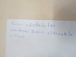 Oldsmobile Cutlass, om. Jussi Lehtonen, Turun näyttely 1983 - amerikkalaisten autojen harrastuksen alkuaikoja Suomessa -valokuva