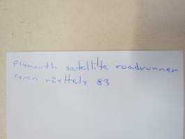 Plymouth NB-600 Porin näyttely 1983 - amerikkalaisten autojen harrastuksen alkuaikoja Suomessa -valokuva