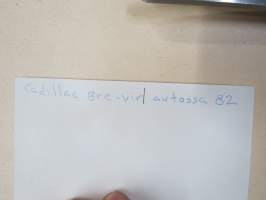 Cadillac Bre-Vir Autossa 1982 - amerikkalaisten autojen harrastuksen alkuaikoja Suomessa -valokuva