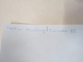 Ford Mustang, Turku 1982, om. Teppo - amerikkalaisten autojen harrastuksen alkuaikoja Suomessa -valokuva