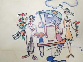 Fru / Rouva Karin von Knorring - elämänuran valokuvia, kiitollisen autokouluoppilaan (Katri Maury) teettämä kansio