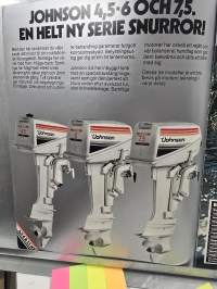 Johnson perämoottori myyntiesite 1980