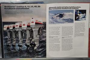 Johnson perämoottori myyntiesite 1982