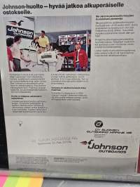 Johnson perämoottori myyntiesite 1982