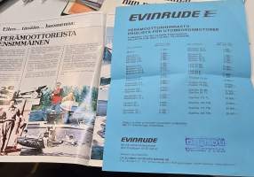 Evinrude perämoottori myyntiesite 1982